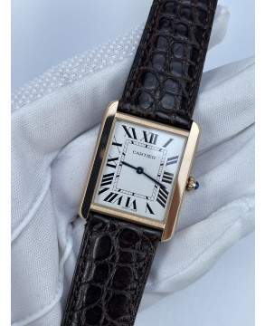 (준비완료/특급배송)NO.2937/K11공장 까르띠에 탱크솔로 27MM 가죽 로즈골드