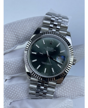 (준비완료/특급배송)NO.3182/롤렉스 데이저스트 41 민트그린 바 인덱스 126334 QP공장